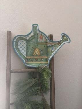 Selandia Watering Can Shaped Serving Platter Beehive Garden Theme